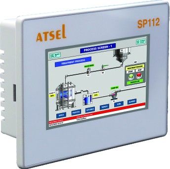 Selec SP112-GT40-S-CE, 4.3 Inch Resistive Touch Display HMI With Serial Ports, Resolution 480x272 pixels, Size 129 x 93mm
