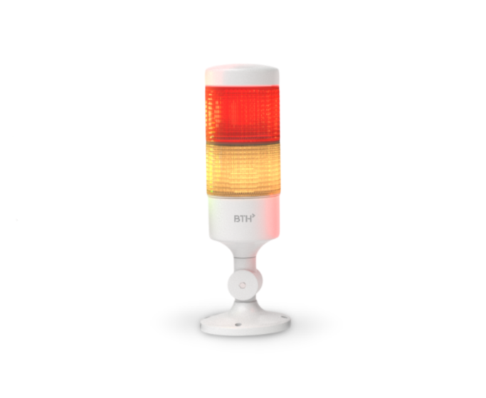 BSC-RY-2W2||24V DC Tower Light, Two Stage, Steady, Red, Yellow Color  