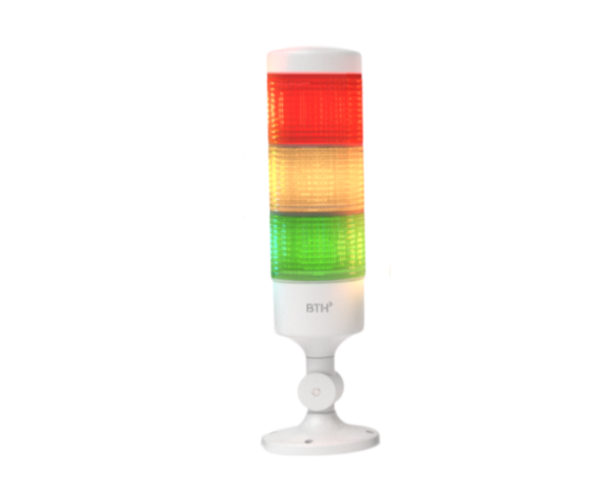 BSC-RYG-3W2||24V DC Tower Light, Three Stage, Steady, Red, Yellow, Green Color 