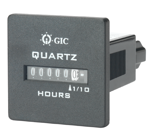 GIC HM 36, Non Resettable Hour Meter, 6 Digits Square Type, 90~264V AC
