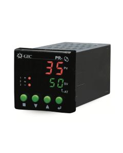 GIC 151A12B, 2 Relays (SPST 8A & 5A, 240 VAC / 28 VDC), SSR driving output (12 VDC, 24mA), PID Temperature Controller