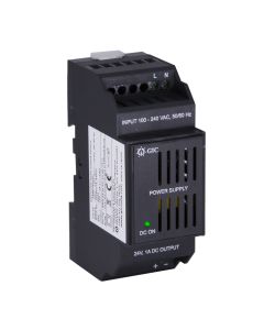 GIC 24BS241D2F, 24W, 100 - 240 VAC, 24 VDC / 1A, Switched Mode Power Supply (SMPS)