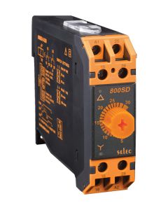 Selec 800SD-2-110, Star Delta Function Analog Timer, 110VAC, Size 22.5mm, DIN Rail Mount