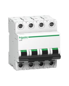 Schneider A9N4P32CGN, Miniature circuit breaker (MCB), 4 Pole, 32Amp, C Curve, 10kA