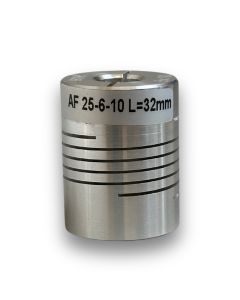 AF-25-6-10-L-32||Aluminium Alloy coupling,6mmx10mm (Encoder, Stepper Motor) 