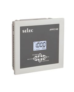 Selec APFC146-112-90-550V-CE, LCD with Backlight, 12 Relay Stages, 144x144mm, Panel Mount
