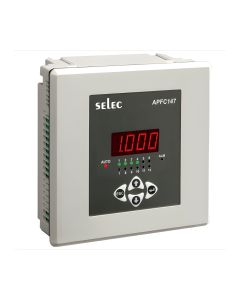 Selec APFC147-112-90-550V, 4 Digits 7 Segment LED, 8 & 12 Relay Stages, Panel Mount