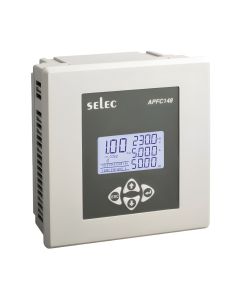Selec APFC148-312-90-550V, 3 lines 4 digits LCD with dual colour backlight display ,12/14 Relay Stages, 144x144mm, Panel Mount