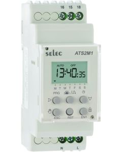 Selec ATS2M1-1-16A-230V, Single Channel Astronomical Time Switch, Size 35mm, DIN Rail Mount