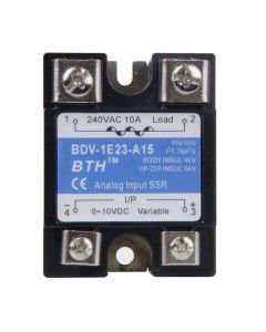 BDV-1E23-A15||Input 0~10VDC, Single Phase, 15A Analog Solid State Relay  