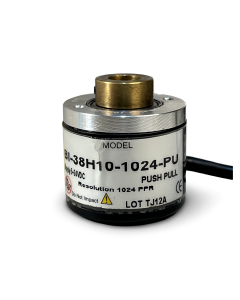 BI-38-H10-1024-PU||Incremental Rotary Encoder, Hollow Type, Diameter 38mm, Hollow Diameter 10mm, PPR 1024, Push Pull, 5~24V DC
