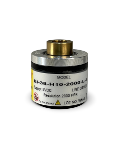 BI-38-H10-2000-L-5||Incremental Rotary Encoder, Hollow Type, Diameter 38mm, Hollow Diameter 10mm, PPR 2000, Line Driver, 5V DC