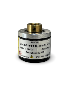 BI-38-H10-360-PU||Incremental Rotary Encoder, Hollow Type, Diameter 38mm, Hollow Diameter 10mm, PPR 360, Push Pull, 5~24V DC