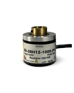 BI-38-H12-1000-PU||Incremental Rotary Encoder, Hollow Type, Diameter 38mm, Hollow Diameter 12mm, PPR 1000, Push Pull, 5~24V DC