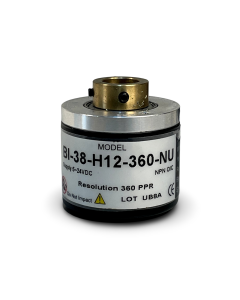 BI-38-H12-360-NU||Incremental Rotary Encoder, Hollow Type, Diameter 38mm, Hollow Diameter 12mm, PPR 360, NPN, 5~24V DC