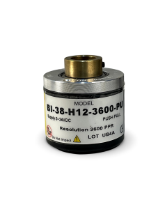 BI-38-H12-3600-PU||Incremental Rotary Encoder, Hollow Type, Diameter 38mm, Hollow Diameter 12mm, PPR 3600, Push Pull, 5~24V DC