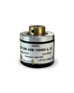 BI-38-H8-1000-L-5||Incremental Rotary Encoder, Hollow Type, Diameter 38mm, Hollow Diameter 8mm, PPR 1000, Line Driver, 5V DC