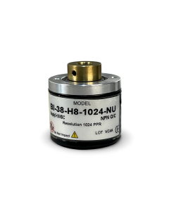 BI-38-H8-1024-NU||Incremental Rotary Encoder, Hollow Type, Diameter 38mm, Hollow Diameter 8mm, PPR 1024, NPN, 5~24V DC