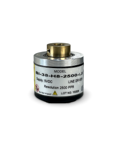 BI-38-H8-2500-L-5||Incremental Rotary Encoder, Hollow Type, Diameter 38mm, Hollow Diameter 8mm, PPR 2500, Line Driver, 5V DC