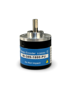 BI-38S-1800-PU||Incremental Rotary Encoder, Diameter 38mm, Shaft Type, Shaft Diameter 6mm, PPR 1800, Push Pull, 5~24V DC