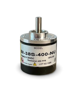 BI-38S-400-NU||Incremental Rotary Encoder, Diameter 38mm, Shaft Type, Shaft Diameter 6mm, PPR 400, NPN, 5~24V DC