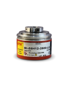 BI-58H12-2500-L-5||Incremental Rotary Encoder, Diameter 58mm, Hollow Type, Hollow Diameter 12mm, PPR 2500, Line Driver, 5V DC