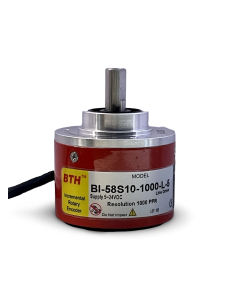 BI-58S10-1000-L-5||Incremental Rotary Encoder, Diameter 58mm, Shaft Type, Shaft Diameter 10mm, PPR 1000, Line Driver, 5V DC