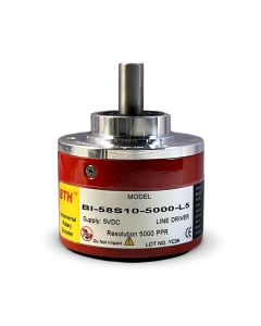 BI-58S10-5000-L-5||Incremental Rotary Encoder, Diameter 58mm, Shaft Type, Shaft Diameter 10mm,PPR 5000, Line Driver, 5V DC