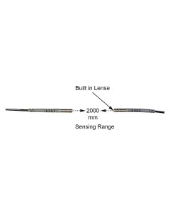 BPT-420-B3||Fiber Optic  Through Beam Cable, Diameter 4mm, Sensing Range 2000mm