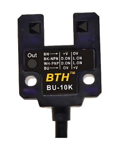 BU-10K||10mm Slot U-Shape Photo Sensor, PNP/NPN, NO/NC Selectable