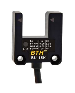 BU-15K||15mm Slot U-Shape Photo Sensor, PNP/NPN, NO/NC Selectable 