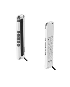 Autonics BWPK25-05, Through-beam type(direct beam), Long distance mode: 0.1 to 3m, Short distance mode: 0.05 to 1m, NPN open collector, Slim Body Area Sensor