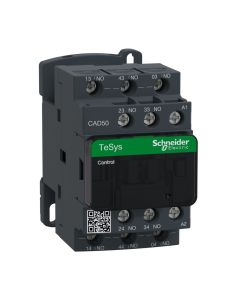Schneider CAD50M7, TeSys D control relay - 5 NO - <= 690V, 220V AC standard coil