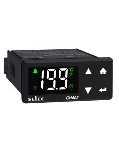 Selec CH403B-1-NTC, 2 ½ Digit LED Display Cooling Controller, NTC Input and Relay Output, Size 36x72mm, Panel Mount