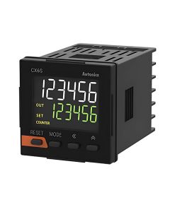 Autonics CX6S-1P4, LCD Display Counter + Timer, Counting display part- 2-digit 7-segment LCD, 4-digit 11-segment LCD Setting value display part- 6-digit 7-segment LCD, Panel Mount
