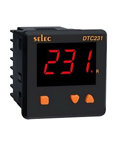 Selec DTC231, 3 Digit Single Display Digital Temperature Controller, Size 72x72mm, Panel Mount