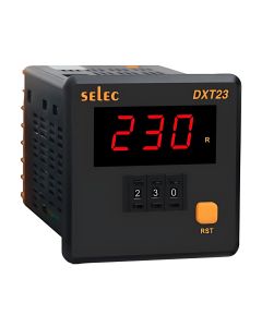 Selec DXT23, 3 Digit Single Display, Thumbwheel, ON Delay / Interval Digital Timer, Size 72x72mm, Panel Mount