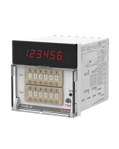 Autonics FX6M-2P4, Standard Digital Counter + Timer, 6-digit 7-segment LED, Panel Mount