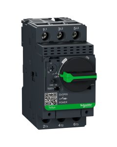 Schneider GV2P05, Motor Protection Circuit Breaker (MPCB), TeSys GV2, 3P, 0.63-1 A, thermal magnetic, screw clamp terminals