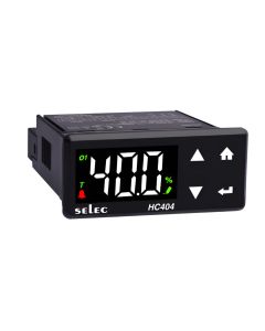 Selec HC404, 3 Digit Single Display Humidity Controller, RH Sensor Input, Relay Output, Size 36x72mm, Panel Mount