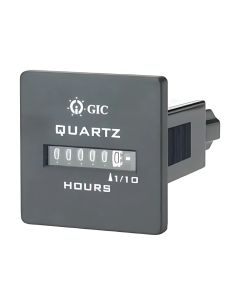 GIC HM 36, Non Resettable Hour Meter, 6 Digits Square Type, 90~264V AC