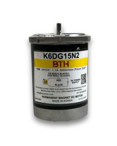 K6DG15N2 ||15 Watt 24V DC Motor, Pinion Shaft, Flange 60mm