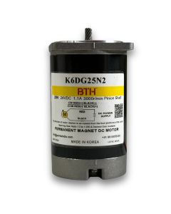 K6DG25N2||25 Watt 24V DC Motor, Pinion Shaft, Flange 60mm