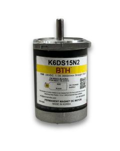 K6DS15N2 ||15 Watt 24V DC Motor, Straight Shaft, Flange 60mm