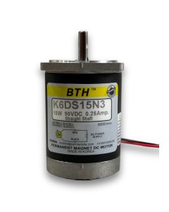 K6DS15N3||15 Watt DC Motor, Straight Shaft, Flange 60mm, Supply 90V DC