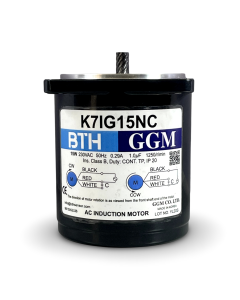 K7IG15NC||Single Phase 15 Watt Induction Motor, Pinion Shaft, Flange 70mm