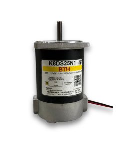 K8DS25N1||25 Watt 12V DC Motor, Straight Shaft, Flange 80mm