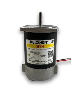 K8DS40N1||40 Watt 12V DC Motor, Straight Shaft, Flange 80mm
