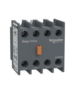 Schneider LAEN22, EasyPact TVS - auxiliary contact block - 2 NO + 2 NC - screw-clamps terminals
