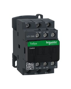 Schneider LC1D09F7, TeSys D contactor - 3 Pole, 440 V, 9Amp , 110V AC coil